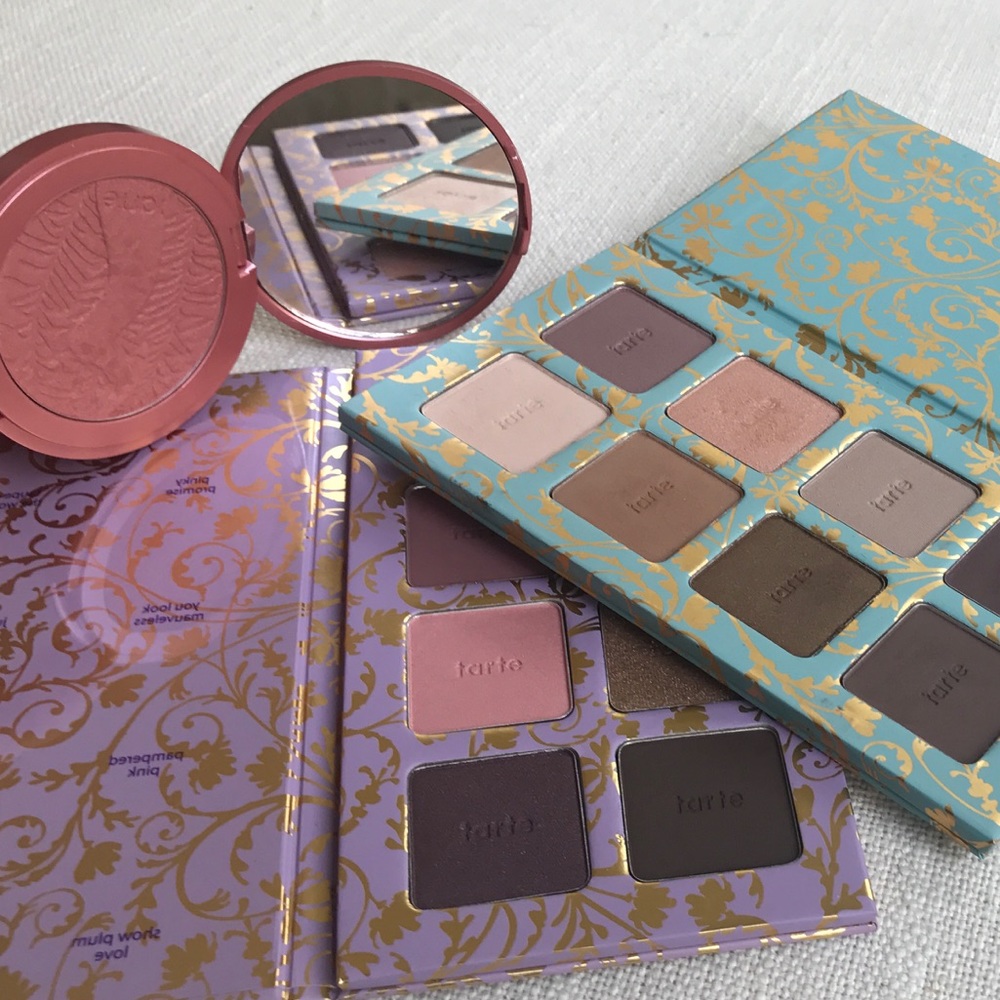 Tarte Eyeshadow Palettes 16 colors and Blush